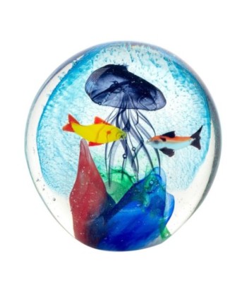 ORIGEN Home Decor - Pisapapel peces  Regalo | Pisapapeles Azul - 11x5x10 cm