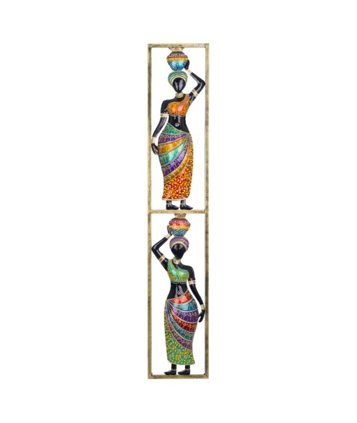Adorno Pared Figuras Dama Matka Étnico Multicolor para Decoración de Interiores y Estilo Africano