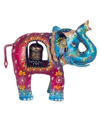 Elefante Campana Pequeño de Hojalata, Decoración Original y Divertida para el Hogar, Regalo Ideal para Niños