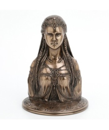 ORIGEN Home Decor - Figura Diosa Danu Celta  Figuras | Bronce Plateado - 18x13x13 cm