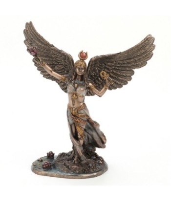 ORIGEN Home Decor - Figura Diosa Isis Egipcia  Figuras | Bronce Dorado - 26x10x28 cm