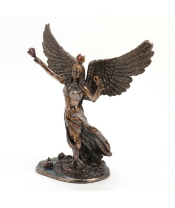 ORIGEN Home Decor - Figura Diosa Isis Egipcia  Figuras | Bronce Dorado - 26x10x28 cm
