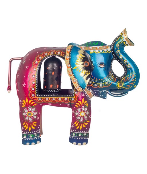 Elefante Campana Decorativa de Hojalata para Regalos y Decoración del Hogar, Adorno Original para Coleccionistas