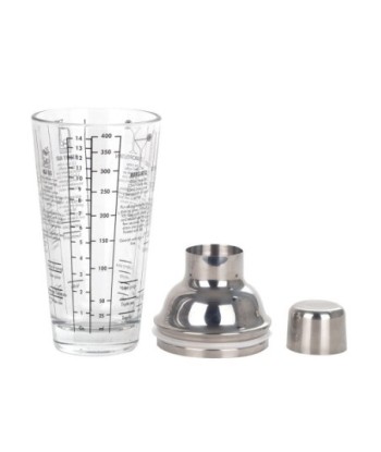 ORIGEN Home Decor - Coctelera  Cocina | Utensilios Plateado - 22x8x8 cm
