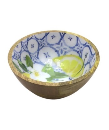 Cuenco de Madera para Limones Pequeño, Ideal para Decoración de Cocina y Almacenamiento de Frutas, Estilo Rústico