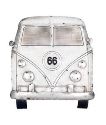Signes Grimalt  By Sigris - Adorno Pared Van Route 66  Adorno Pared | Placas Metal Blanco - 62x4x57 cm
