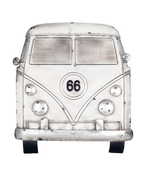 Signes Grimalt  By Sigris - Adorno Pared Van Route 66  Adorno Pared | Placas Metal Blanco - 62x4x57 cm