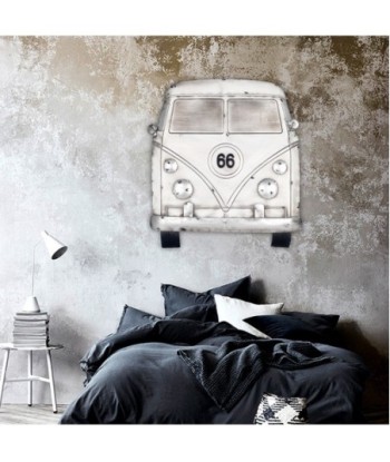 Signes Grimalt  By Sigris - Adorno Pared Van Route 66  Adorno Pared | Placas Metal Blanco - 62x4x57 cm