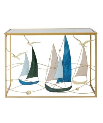 Signes Grimalt  By Sigris - Mesa con Veleros  Muebles | Mueble Auxiliar Azul - 80x38x108 cm