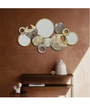 Signes Grimalt  By Sigris - Espejo abstracto  Muebles | Mueble Auxiliar Dorado - 56x6x101 cm