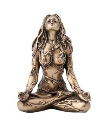 ORIGEN Home Decor - Figura Diosa Gaia-madre  Figuras | Bronce Dorado - 6x3x5 cm
