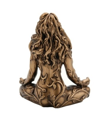 ORIGEN Home Decor - Figura Diosa Gaia-madre  Figuras | Bronce Dorado - 6x3x5 cm