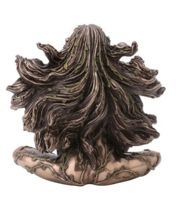ORIGEN Home Decor - Figura Diosa Gaia-madre  Figuras | Bronce Plateado - 17x9x17 cm