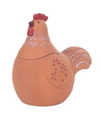 Signes Grimalt  By Sigris - Figura Gallina  Decoracion | Jarrones Y Portavelas Marrón - 20x14x19 cm