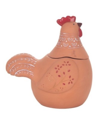 Signes Grimalt  By Sigris - Figura Gallina  Decoracion | Jarrones Y Portavelas Marrón - 20x14x19 cm