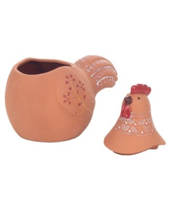Signes Grimalt  By Sigris - Figura Gallina  Decoracion | Jarrones Y Portavelas Marrón - 20x14x19 cm
