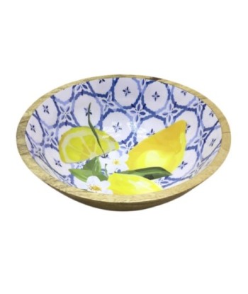 Cuenco Decorativo de Madera para Frutas y Verduras - Ideal para Cocinas Modernas y Rústicas, Diseño Elegante