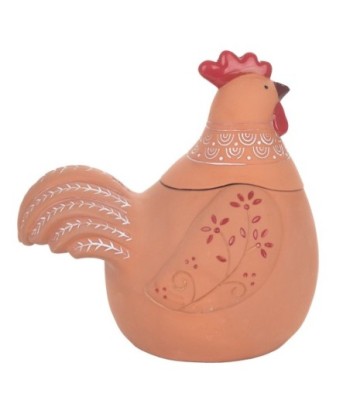 Signes Grimalt  By Sigris - Figura Gallina  Decoracion | Jarrones Y Portavelas Marrón - 25x17x25 cm