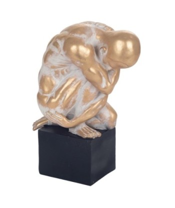 Signes Grimalt  By Sigris - Figura Hombre Desnudo  Figuras | Bronce Dorado - 31x14x24 cm