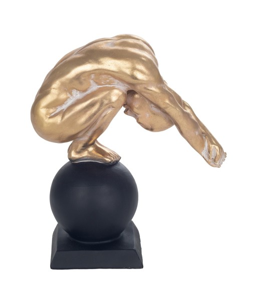 Signes Grimalt  By Sigris - Figura Hombre Desnudo  Figuras | Bronce Dorado - 30x12x26 cm