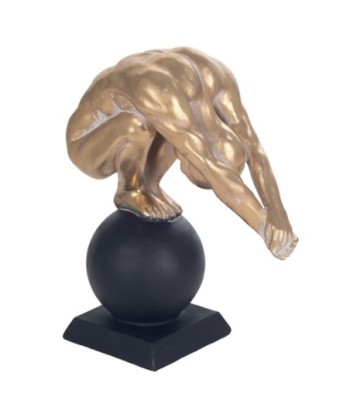 Signes Grimalt  By Sigris - Figura Hombre Desnudo  Figuras | Bronce Dorado - 30x12x26 cm