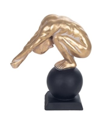 Signes Grimalt  By Sigris - Figura Hombre Desnudo  Figuras | Bronce Dorado - 30x12x26 cm