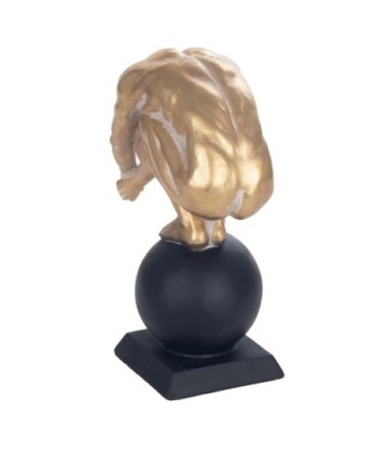 Signes Grimalt  By Sigris - Figura Hombre Desnudo  Figuras | Bronce Dorado - 30x12x26 cm