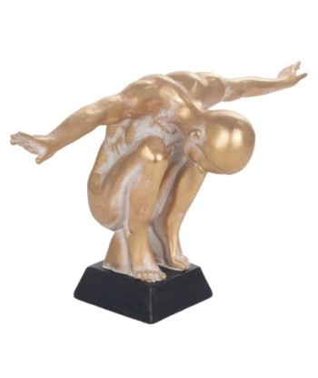 Signes Grimalt  By Sigris - Figura Hombre Desnudo  Figuras | Bronce Dorado - 26x21x47 cm