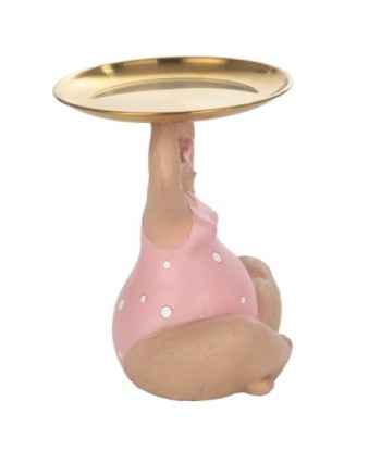 Signes Grimalt  By Sigris - Figura Bañista con Plato  Figuras | Marinero Rosa - 22x13x17 cm