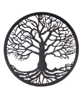 Signes Grimalt  By Sigris - Adorno Pared Árbol Vida  Adorno Pared | Apliques Metal Negro - 30x0x30 cm