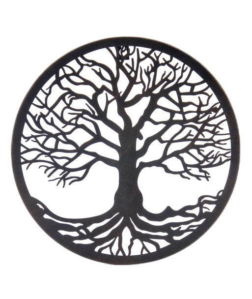 Signes Grimalt  By Sigris - Adorno Pared Árbol Vida  Adorno Pared | Apliques Metal Negro - 30x0x30 cm