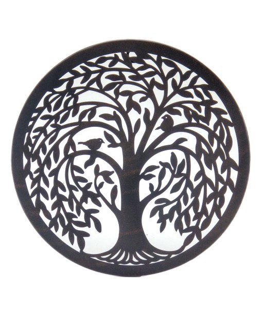 ORIGEN Home Decor - Adorno Pared Árbol Vida  Adorno Pared | Apliques Metal Negro - 30x0x30 cm