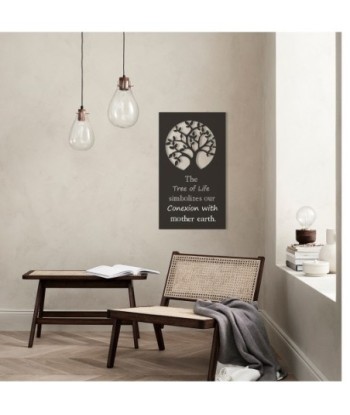 Signes Grimalt  By Sigris - Adorno Pared Árbol Vida  Adorno Pared | Apliques Metal Negro - 70x1x40 cm