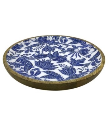 Plato Decorativo de Flores Pequeño para Cocina, Ideal para Servir y Decorar, Diseño Elegante y Funcional