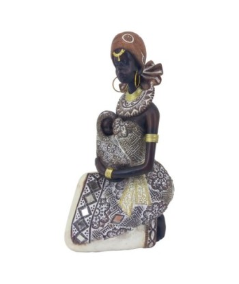 Signes Grimalt  By Sigris - Figura Africana  Figuras | Africanas Y Elefantes Marrón - 14x17x20 cm