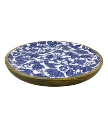 Plato Decorativo Floral de Madera para Cocina, Ideal para Servir y Decorar, Perfecto para Eventos y Regalos