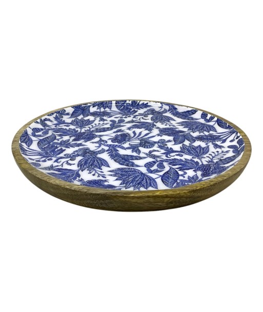 Plato Decorativo Floral de Madera para Cocina, Ideal para Servir y Decorar, Perfecto para Eventos y Regalos