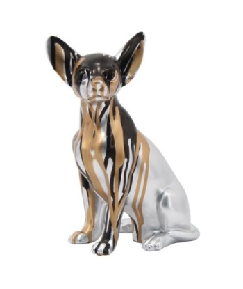Signes Grimalt  By Sigris - Figura Perro Chiuaua  Figuras | Animales Plateado - 25x11x16 cm