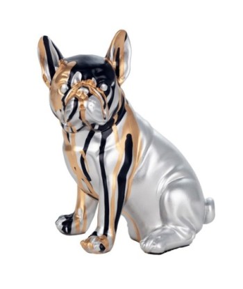 Signes Grimalt  By Sigris - Figura Perro Bulldog Frances  Figuras | Animales Plateado - 20x11x15 cm