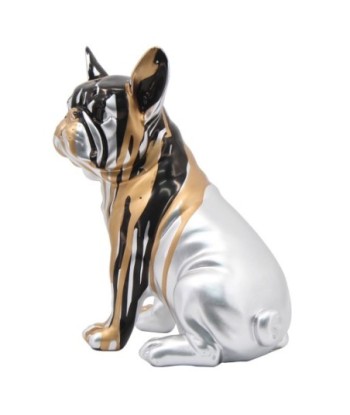 Signes Grimalt  By Sigris - Figura Perro Bulldog Frances  Figuras | Animales Plateado - 20x11x15 cm