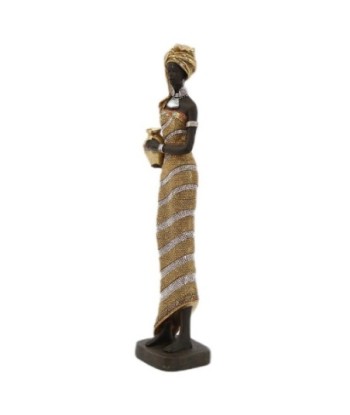Signes Grimalt  By Sigris - Figura Mujer Africana  Figuras | Africanas Y Elefantes Dorado - 40x8x9 cm