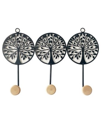 Signes Grimalt By SIGRIS - Percha Árbol de la Vida 3 U Negro de Metal | cuelgallaves Cuelgallaves Cuelga Llaves