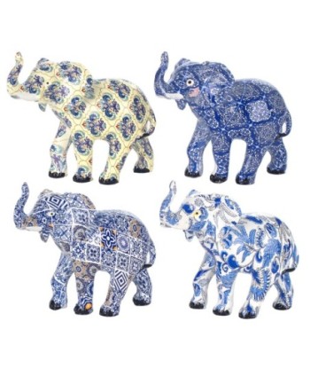 Signes Grimalt  By Sigris - Figura Elefante Pack 4 Unidades Figuras | Africanas Y Elefantes Azul - 11x6x12 cm