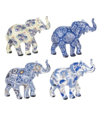 Signes Grimalt  By Sigris - Figura Elefante Pack 4 Unidades Figuras | Africanas Y Elefantes Azul - 9x4x9 cm