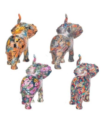 Signes Grimalt  By Sigris - Figura Elefante Pack 4 Unidades Figuras | Africanas Y Elefantes Gris - 11x6x12 cm