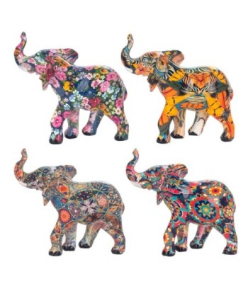 Signes Grimalt  By Sigris - Figura Elefante Pack 4 Unidades Figuras | Africanas Y Elefantes Gris - 9x4x9 cm
