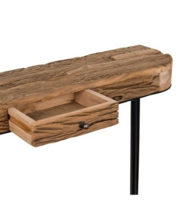 Signes Grimalt By SIGRIS - Mesa de Entrada Marrón de Metal Y Madera | Mueble de Entrada Recibidores De Entrada