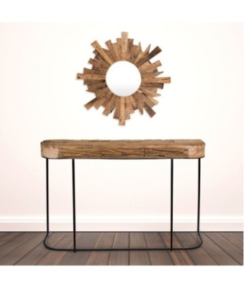Signes Grimalt By SIGRIS - Mesa de Entrada Marrón de Metal Y Madera | Mueble de Entrada Recibidores De Entrada