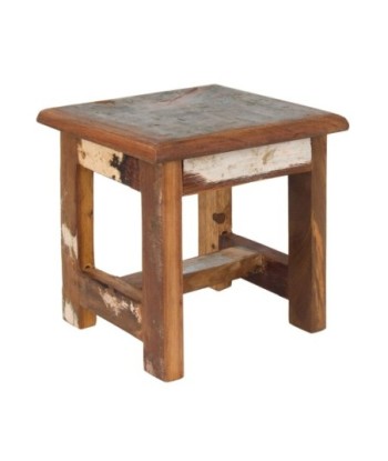 Signes Grimalt By SIGRIS - Taburete Marrón de Madera | Mesa auxiliar Mesa Auxiliar Redonda Set Mobiliario Jardin