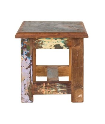 Signes Grimalt By SIGRIS - Taburete Marrón de Madera | Mesa auxiliar Mesa Auxiliar Redonda Set Mobiliario Jardin